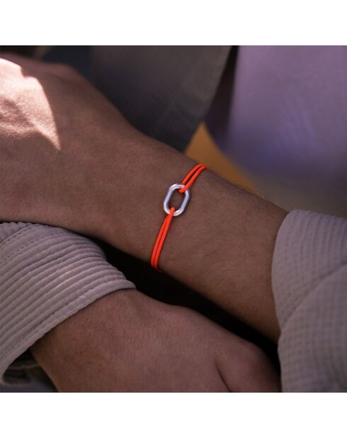 Rood verzilverde Arceau Link-armband