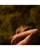 Rood verzilverde Arceau Link-armband