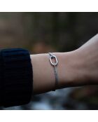 Versilbertes Spine Link Armband