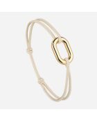 Bracelet Maillon Écubier en plaqué Or beige