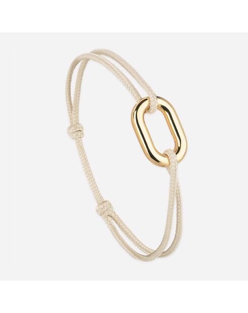 Bracelet Maillon Écubier en plaqué Or beige