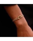 Bracelet Maillon Écubier en plaqué Or beige