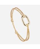 Brazalete de eslabones Flin chapado en oro