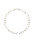 Bracelet en Argent & Perles de Culture d'Eau Douce Semi Rondes blanches 5-6 mm