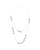 Sautoir Double Prestige  Argent & Perles de Culture d'Eau Douce multicolores
