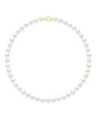 Collier Rang Princesse Perles de Culture d'Eau Douce Rondes blanches