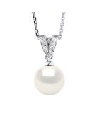 Collier Prestige en Argent & Perle de Culture d'Eau Douce Ronde blanche 9-10 - mm