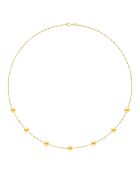 Collier en Or Jaune & Perles de Culture d'Eau Douce Rondes dorées 6-7 mm