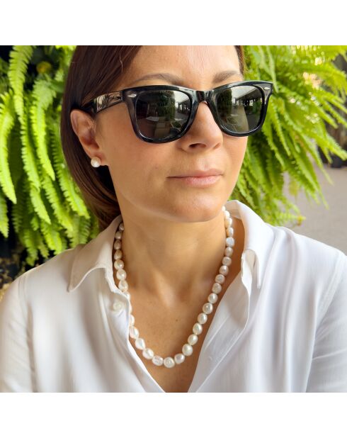 Collier Perles d'Eau Douce Baroques blanches