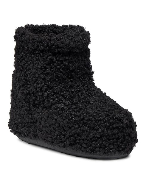 Après-ski en Fausse Fourrure Icon noirs