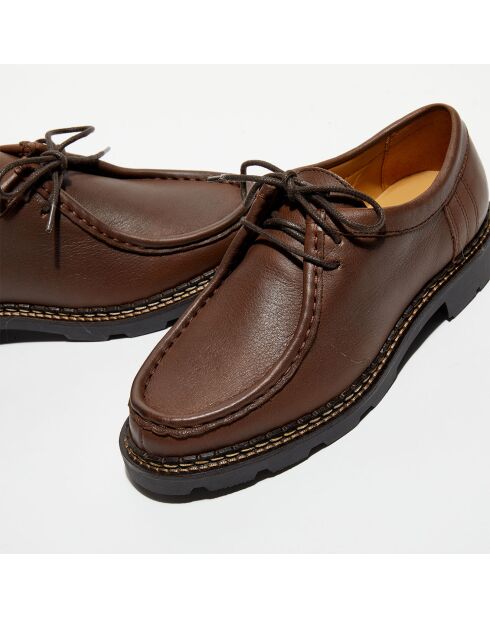 Derbies en Cuir Loretta marron