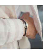 Rose Des Vents Cirrusen armband verzilverd blauw/wit/rood