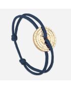 Rose Des Vents Mirabeau armband in nachtblauw, verguld