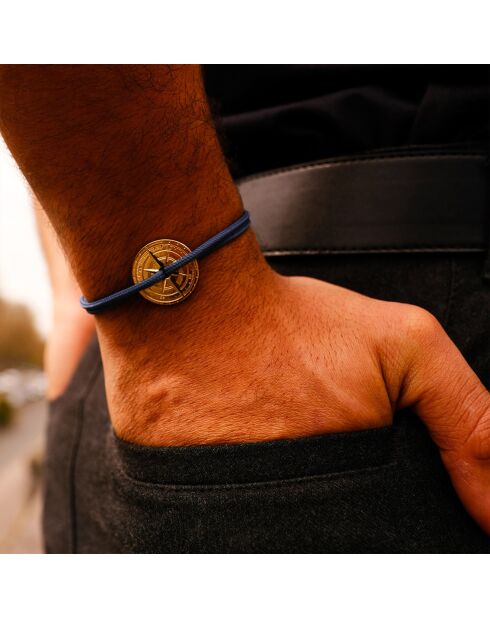 Rose Des Vents Mirabeau armband in nachtblauw, verguld