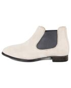 Chelsea Boots en Velours de Cuir Clara beiges