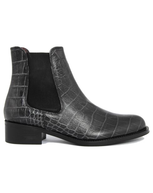 Chelsea Boots en Cuir Justine noires