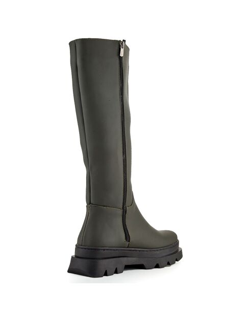 Bottes Oumaima kaki - Talon 5 cm