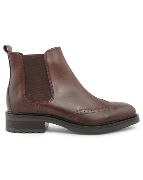 Chelsea Boots en Cuir Laura marron