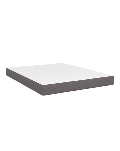 Matelas mémoire de forme épaisseur 20cm blanc et gris 160x200cm