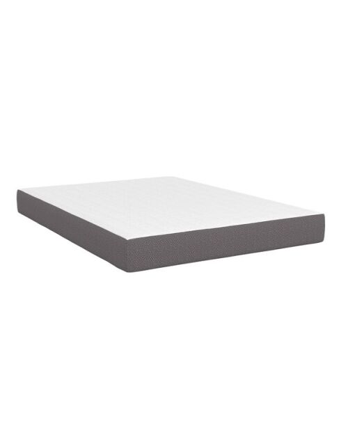 Matelas mémoire de forme épaisseur 20cm blanc et gris 140x190cm