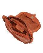 Sac bandoulière en Cuir Bevagna orange - 20x17x5 cm