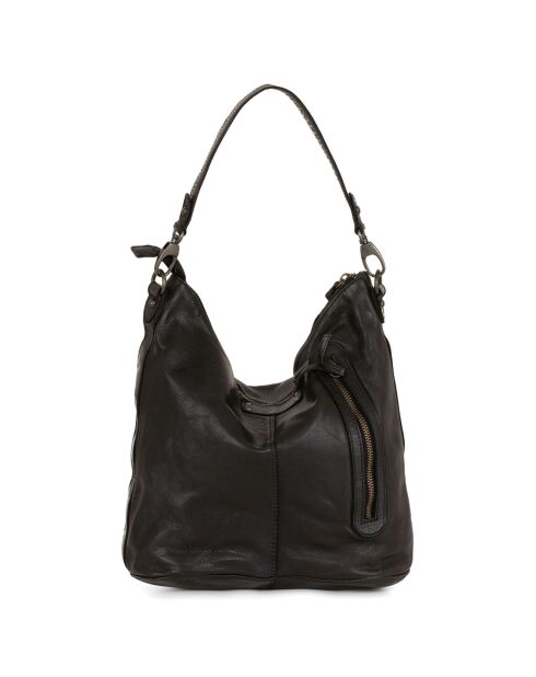 Sac porté épaule en Cuir Gremiasco noir - 27x28x16.5 cm