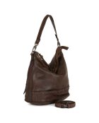 Sac porté épaule en Cuir Gremiasco marron - 27x28x16.5 cm