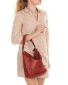 Sac porté épaule en Cuir Gremiasco rouge - 27x28x16.5 cm