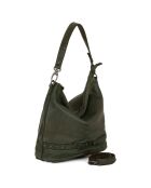 Sac porté épaule en Cuir Gremiasco vert - 27x28x16.5 cm