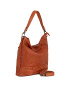 Sac porté épaule en Cuir Gremiasco orange - 27x28x16.5 cm