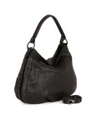 Sac porté épaule en Cuir Mentana noir - 33x25x10 cm