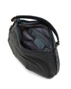 Sac porté épaule en Cuir Mentana bleu jeans - 33x25x10 cm