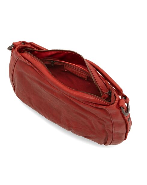 Sac porté épaule en Cuir Mentana rouge - 33x25x10 cm