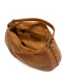 Sac porté épaule en Cuir Mentana ocre - 33x25x10 cm