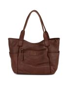 Sac porté épaule en Cuir Romanengo marron - 30x27.5x17 cm