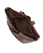 Sac à main en Cuir Sannicola marron - 30x23x16 cm