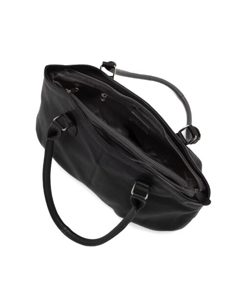 Sac porté épaule en Cuir Casorzo noir - 34x24x13 cm