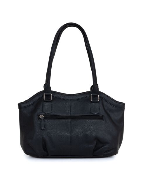 Sac porté épaule en Cuir Casorzo noir - 34x24x13 cm