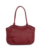 Sac porté épaule en Cuir Casorzo rouge - 34x24x13 cm