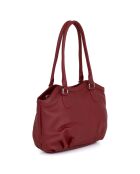 Sac porté épaule en Cuir Casorzo rouge - 34x24x13 cm