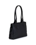 Sac porté épaule en Cuir Zagarolo noir - 31x24x11 cm