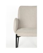 2 sillas Benoit taupe - 60x57x85 cm