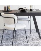 2 witte stoelen Basile Boucle - 55x49x80 cm