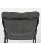 2 sillas Basile gris oscuro - 56x49x78 cm