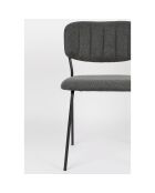 2 sillas Basile gris oscuro - 56x49x78 cm
