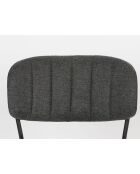 2 sillas Basile gris oscuro - 56x49x78 cm