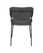 2 sillas Basile gris oscuro - 56x49x78 cm