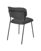 2 sillas Basile gris oscuro - 56x49x78 cm