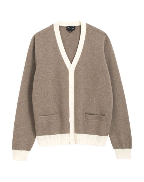 Cardigan 100% Cachemire Golfeur roché chiné