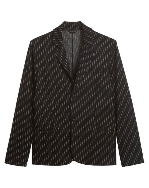 Veste Risio en jacquard noire